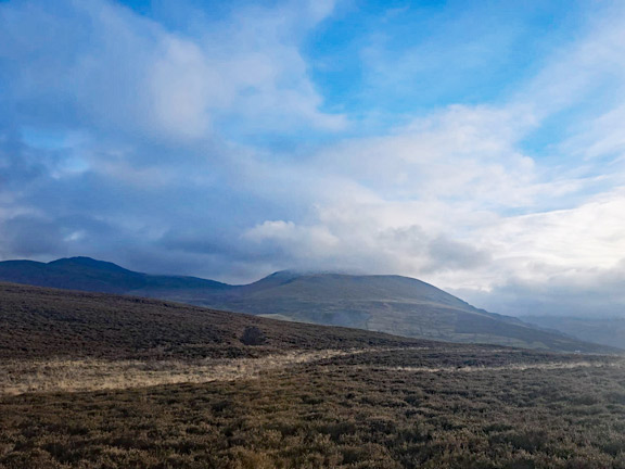 7. Moelyci - Parc Drysgol
1/1/26. A photo of the plateau of Parc Drysgol looking SE to Elidir Fach and Elidir Fawr (right of centre) and Carnedd y Filiast on the left. Photo: Mags McQuiilian Jones.
Keywords: Jan26 Thursday Noel Davey Gwynfor Jones