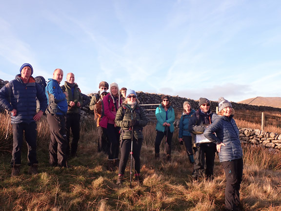 4. Llanaelhaearn - Pen-y-Gaer - Moel Bronmiod
28/12/25. A stop just below the summit of Moel Bronmiod. Lunch was shortly afterwards amongst the rocks on the summit.
Keywords: Dec25 Sunday Noel Davey