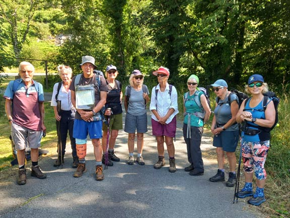1. Diffwys
12/07/26. The group ready for a warm walk at the Eryri (Snowdonia) National Park Farchnys car park near Bontddu. Photo: Eryl Thomas.
Keywords: Jul26 Sunday Adrian Thomas