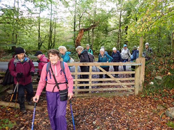 7. Llanystumdwy Circular
8/10/26. Joining Lon Goed near Plashen Farm.
Keywords: Oct26 Thursday Dafydd Williams Jean Norton