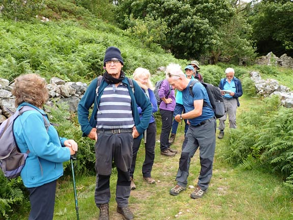 7. Llyn Padarn Circuit
2/7/26. Finally at the bottom of what was a very long, steep and uneven path. A chance to recover. We were about half a mile from Brynrefail and close to the end of the walk.
Keywords: Jul26 Thursday Caroline Woodward