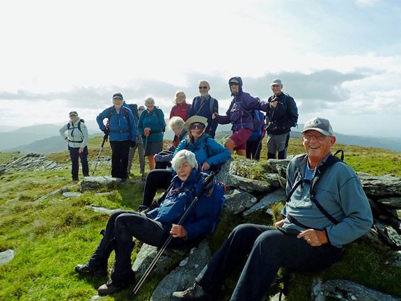 5. Moel Ysgyfarnogod - Foel Penolau - Bryn Cader Faner
20/9/26. On the summit of Moel Ysgyfarnogod.
Keywords: Sep26 Sunday Noel Davey